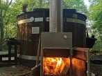 Wood fired hot tub Wood fired hot tub
